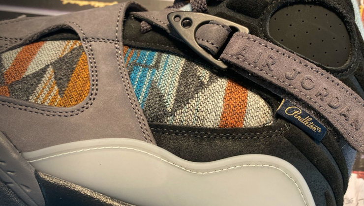 NIKE AIR JORDAN 8 RETRO N7 "PENDLETON" Shoes THUNDER GREY #CQ9601-001