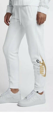 NIKE Women's Sportswear Rally Metallic Jogger Sweat Pants White CJ5028 100